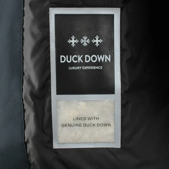 Cardinal of Canada NWT Nylon Blend Down Hooded Jacket Size Large US In Blue